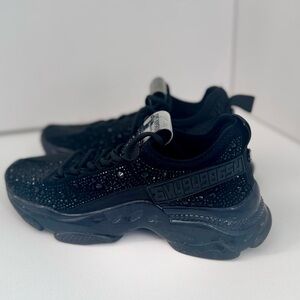 Steve Madden Black Sparkle Sneakers